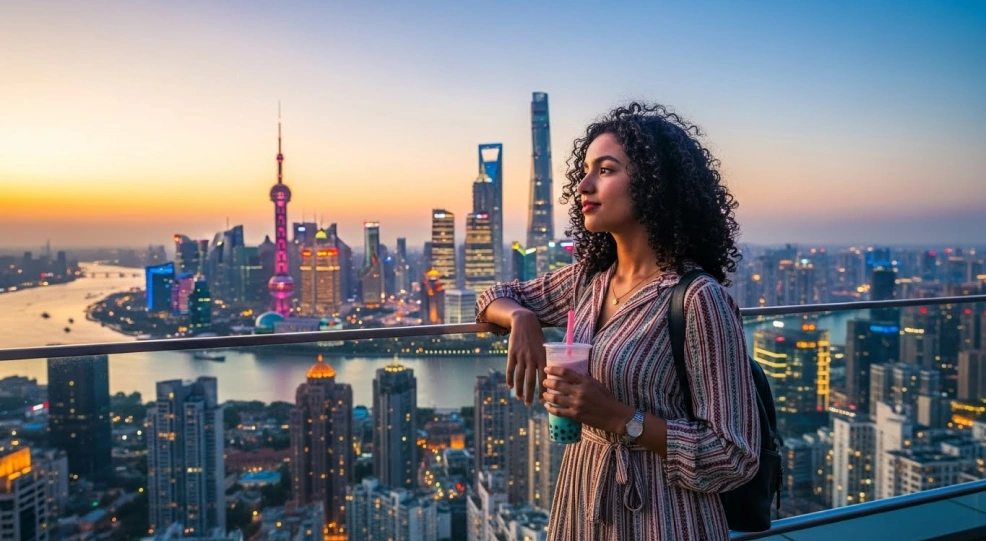 طالبة مغربية في مدينة شنغهاي تفكر في ميزانية الدراسة في الصين عام 2026.