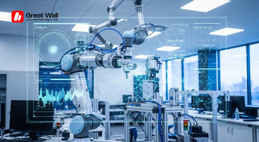 Advanced robotics lab at Beijing Institute of Technology BIT showing automation and industrial AI systems. Advanced robotics lab at Beijing Institute of Technology BIT showing automation and industrial AI systems.