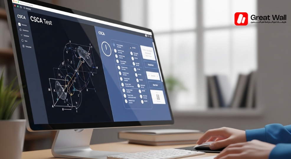 CSCA Test 2026 online exam interface showing academic Chinese, math, and science questions for Chinese university admissions. CSCA Test 2026 online exam interface showing academic Chinese, math, and science questions for Chinese university admissions.