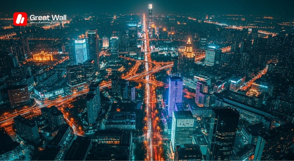 Vue panoramique du centre technologique de Zhongguancun entourant le campus de l institut de technologie de Pekin. Vue panoramique du centre technologique de Zhongguancun entourant le campus de l institut de technologie de Pekin.