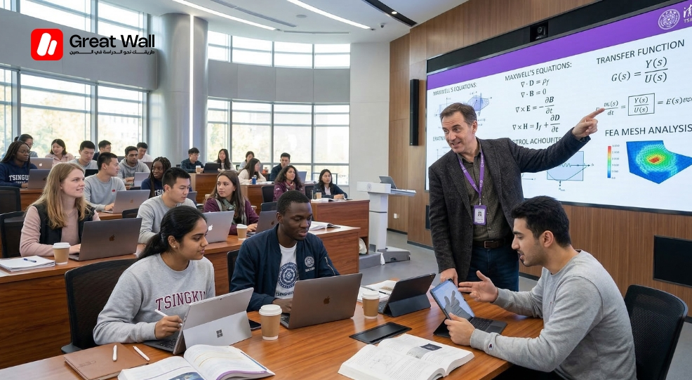 International students in an English-taught lecture at one of the leading engineering universities in China International students in an English-taught lecture at one of the leading engineering universities in China