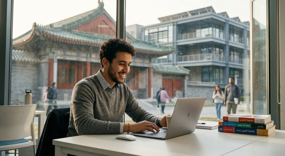 Student preparing for a chinese university interview.