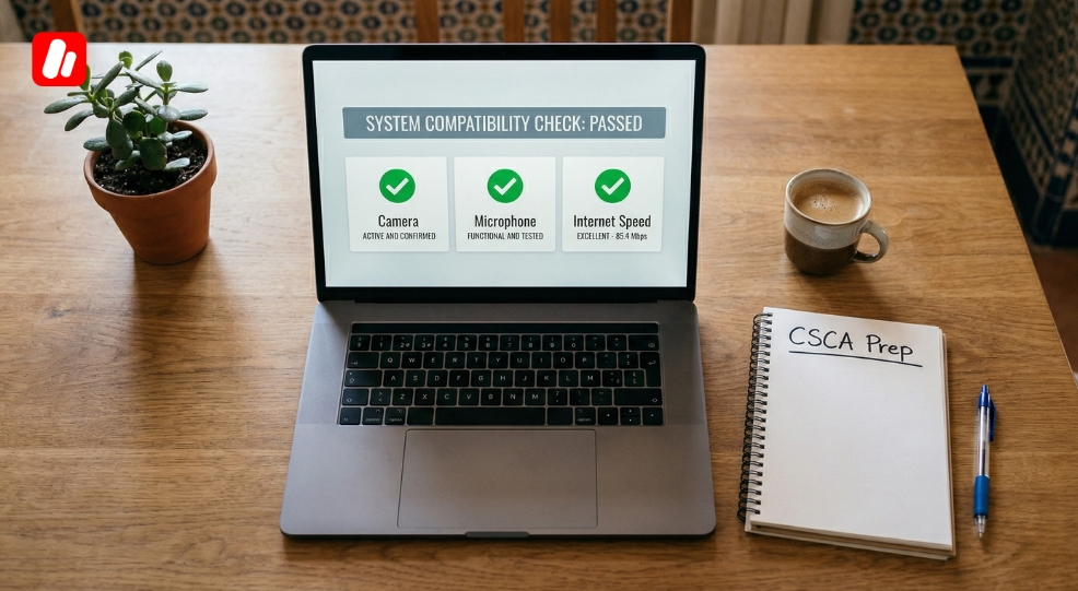 System compatibility check passed for the CSCA test to avoid csca exam technical issues