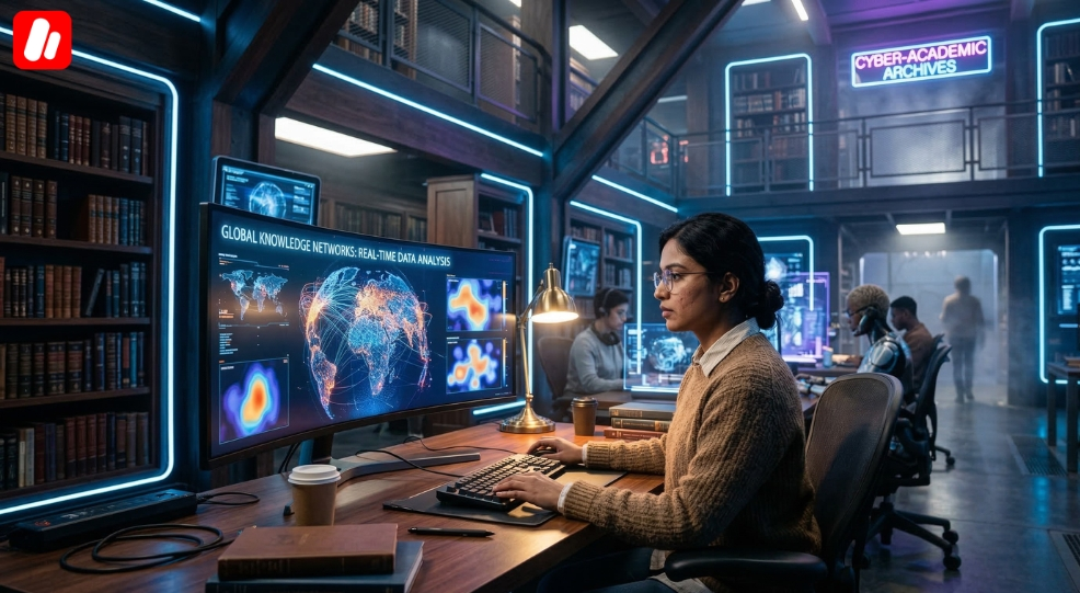 Un etudiant international analysant des visualisations de Big Data dans le cadre d un cursus en informatique et IT en Chine. Un etudiant international analysant des visualisations de Big Data dans le cadre d un cursus en informatique et IT en Chine.