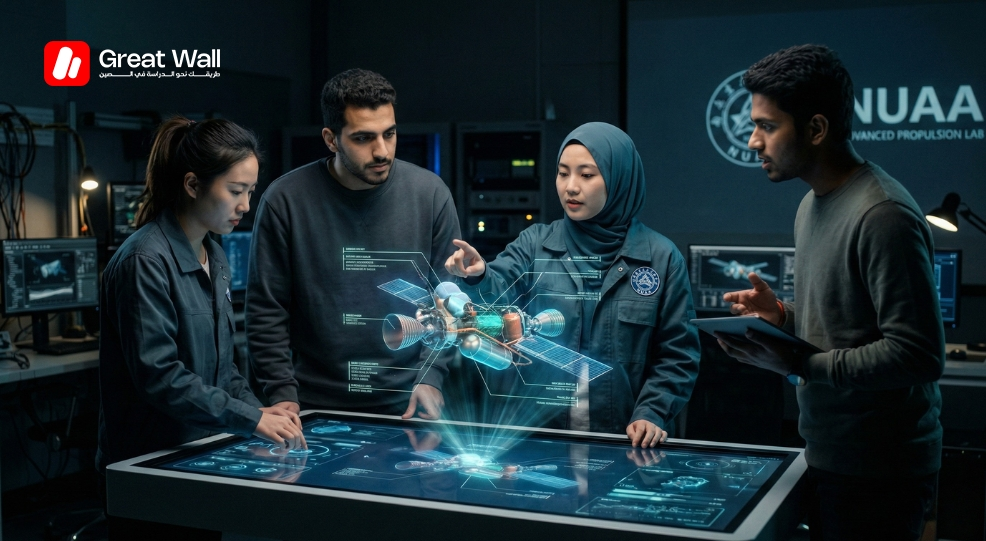 باحثون دوليون يشاركون في مشاريع فضائية متقدمة خلال برامج الماجستير في جامعة NUAA في نانجينغ. باحثون دوليون يشاركون في مشاريع فضائية متقدمة خلال برامج الماجستير في جامعة NUAA في نانجينغ.