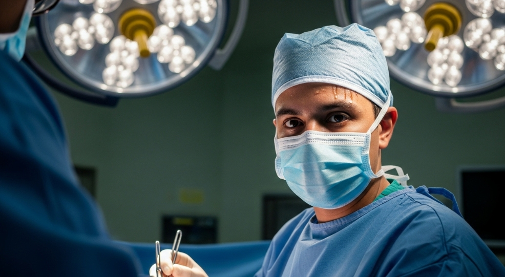 طالب طب متدرب في الجراحة بمستشفى حديث بهدف دراسة MBBS. طالب طب متدرب في الجراحة بمستشفى حديث بهدف دراسة MBBS.