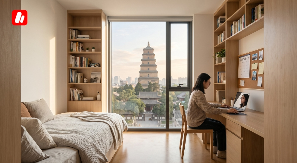 Affordable student dormitory for those who study in Xian