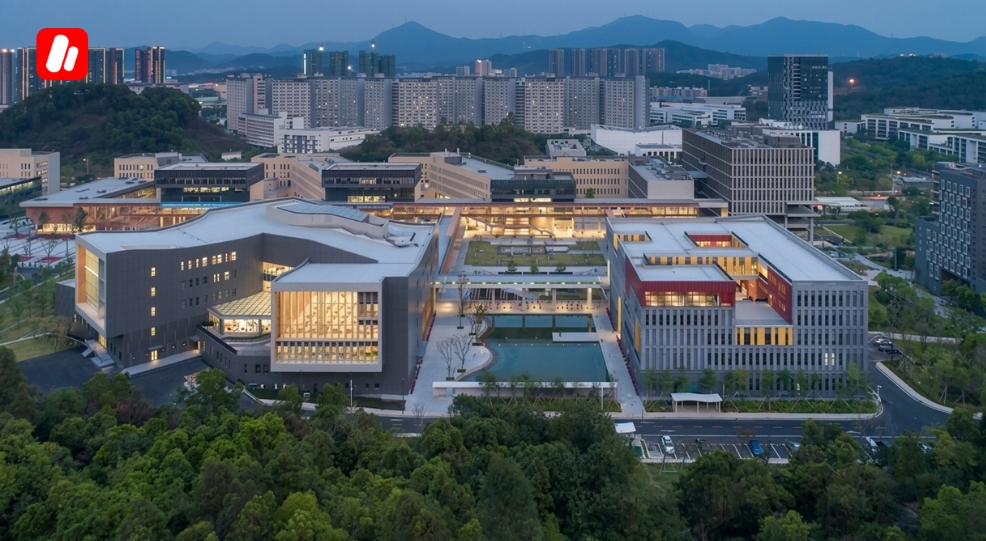 Campus moderne pour ceux qui veulent étudier à Shenzhen