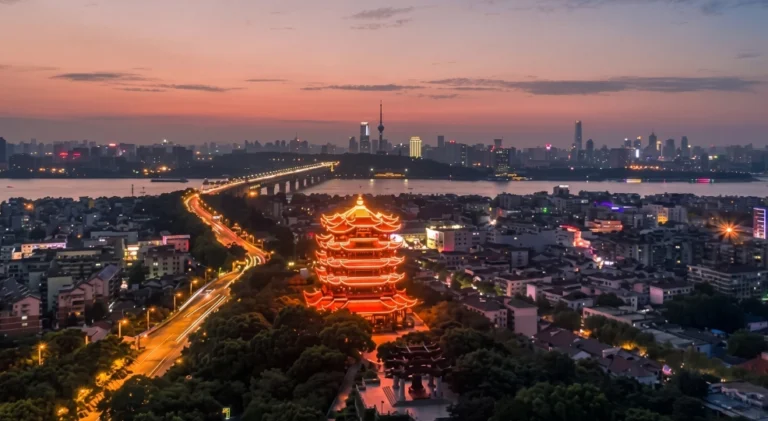 Cinematic shot of Wuhan for students planning to study in Wuhan