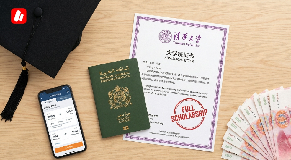 Full scholarship to study in China after baccalaureate.