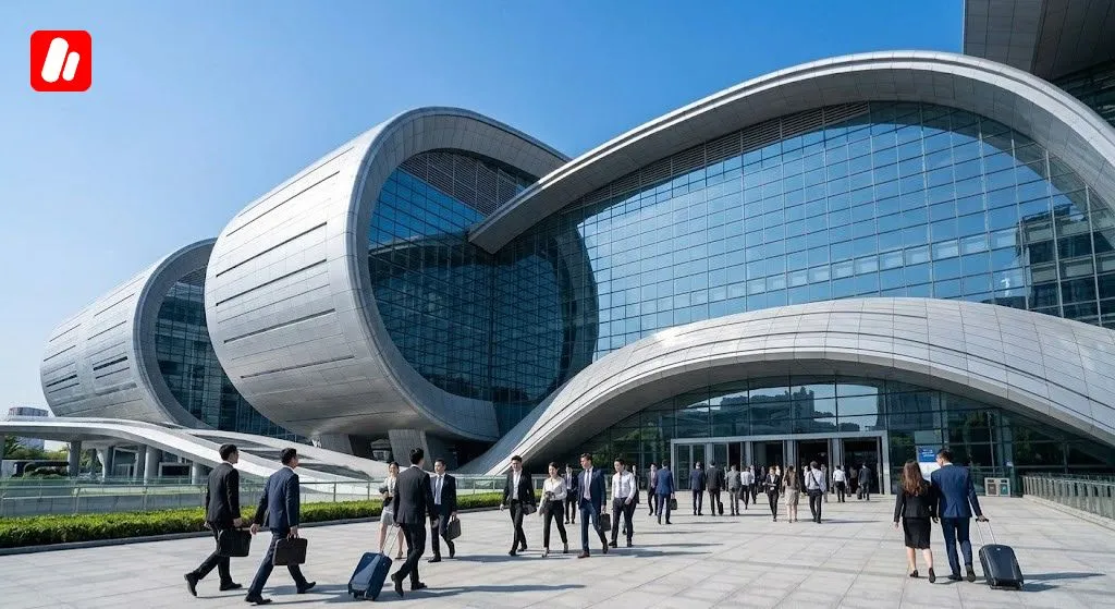 Modern exhibition center in China