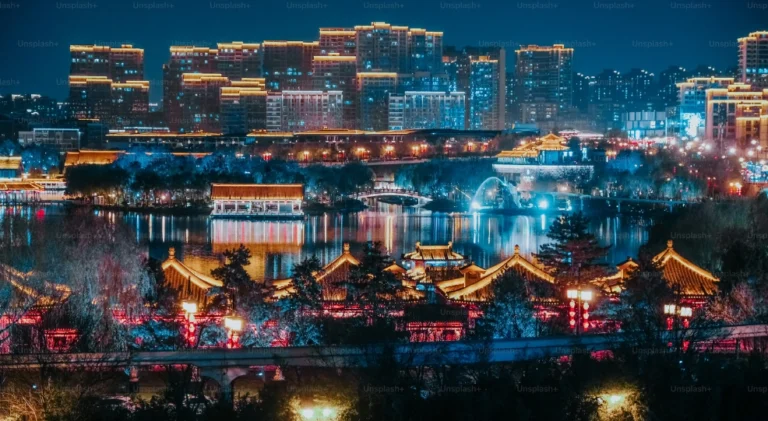 Nanjing city by night