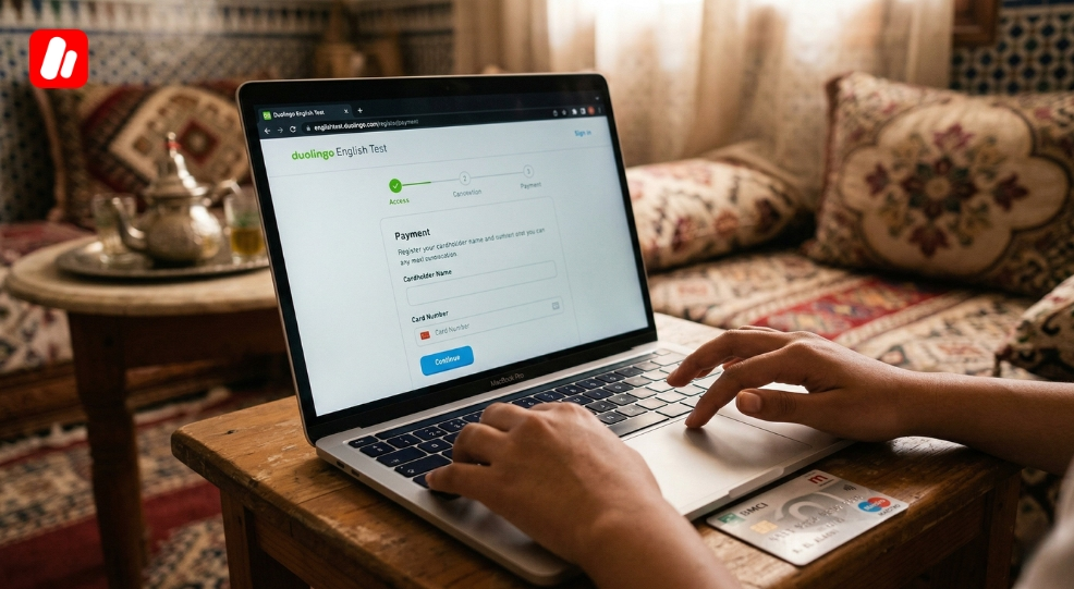 Paying for Duolingo English Test in Morocco to study in China.