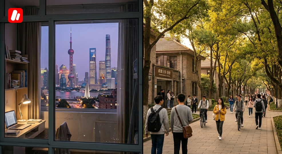 Comparaison des dortoirs en Chine par ville pour étudiants marocains.