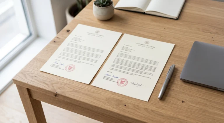 Dual recommended letters for study in China graduate application.