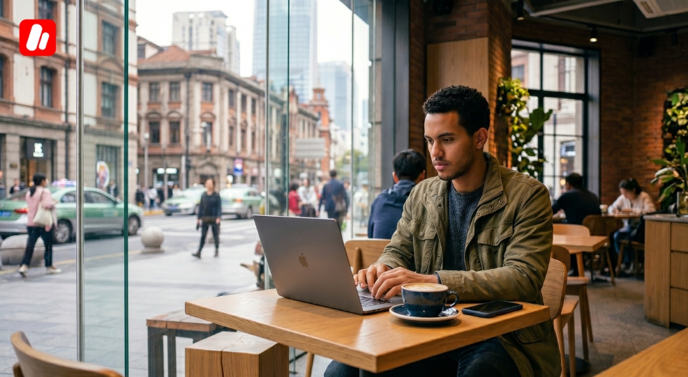 Étudiant freelance travaillant à distance tout en ouvrant une entreprise en Chine Étudiant freelance travaillant à distance tout en ouvrant une entreprise en Chine