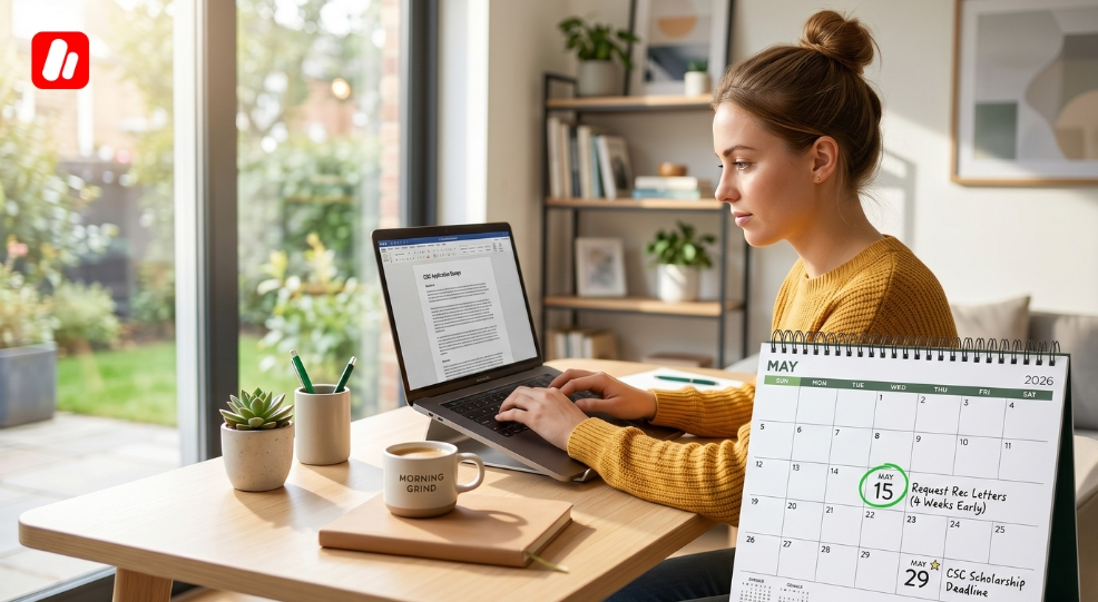 Étudiant planifiant quand obtenir des lettres de recommandation
