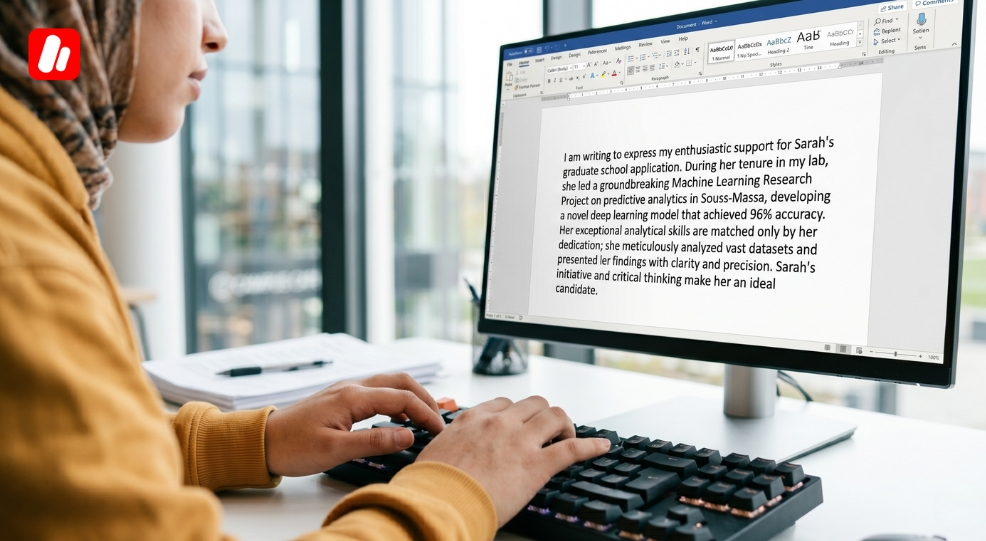 Exemple en comment obtenir des lettres de recommandation