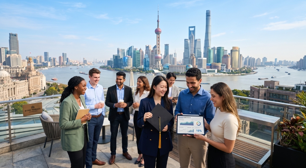Graduates planning on how to find jobs in China.