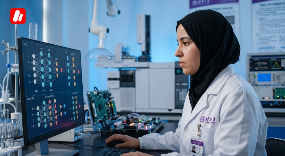 باحث في مختبر تقني متطور يسعى للحصول على دكتوراه في الصين. باحث في مختبر تقني متطور يسعى للحصول على دكتوراه في الصين.