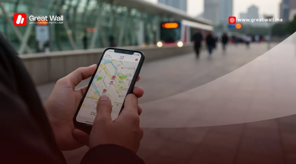 الحياة في الصين كطالب مغربي يستخدم تطبيق DiDi أو يستقل مترو حديث للتنقل بسهولة